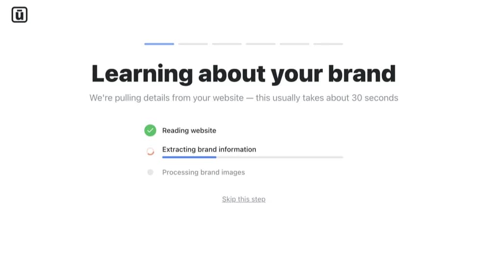 Wahlu learning about your brand from your website